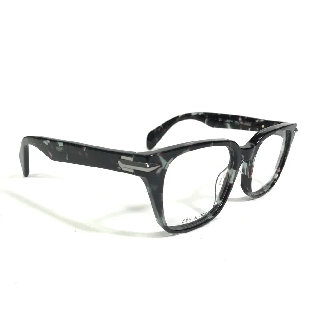 Rag & Bone Eyeglasses Frames RNB7023 R8M Black Tortoise Square 49-19-145